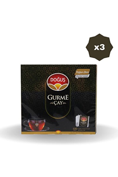 Doğuş Doğuş Gourmet - 100 × 3 أكواب وشاي