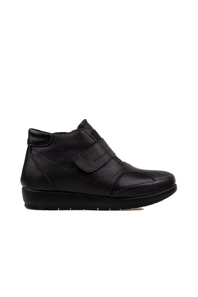 Trend Adımlar Μαύρα ελαστικά γυναικεία άνετα casual μποτάκια