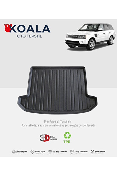 KoalaOtoTekstil Land Rover Range Rover Sport (2005-2012) 3d Bagaj Havuzu