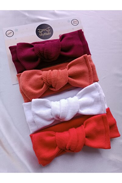 MyHubi 4-Piece Combination Handmade Baby Girl Bow Bandana