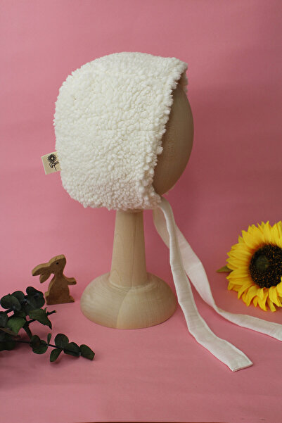 AYÇİÇEĞİ BUTİK Welsoft/ Teddy Bebek Bonnet/ Bonet (İÇİ %100 PAMUKLU KUMAŞLA A...