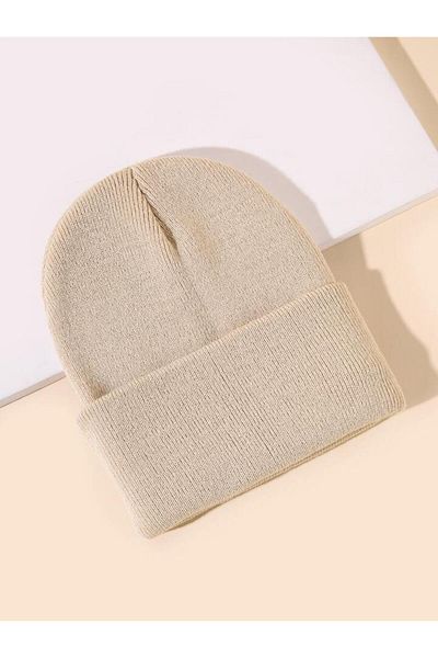 Eke Tekstil Unisex Folded Winter Knitted Beret