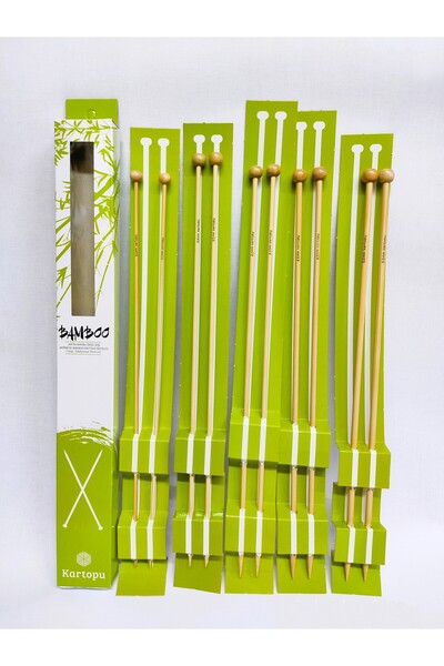 ATMACA TUHAFİYE Kartopu Japon Bambu Şiş 7li Set 3-3,5-4-4,5-5-6-7 Numaralar B...