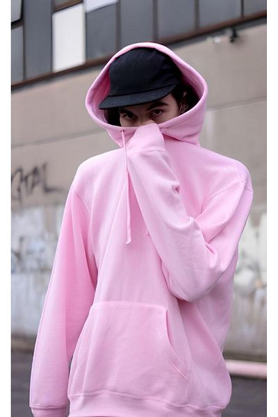 Jooy Company Φούτερ με κουκούλα ροζ Basic Hoodie