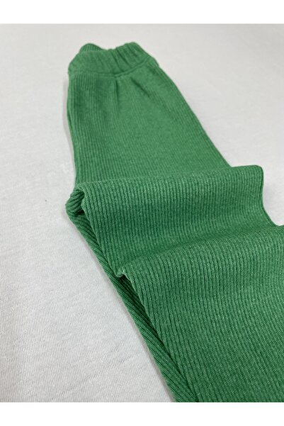 Berat moda Εύκαμπτο ύφασμα Corduroy Sea Green Παιδικό καλσόν