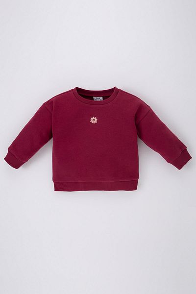 DeFacto Dívčí mikina Regular Fit Crew Neck Silná