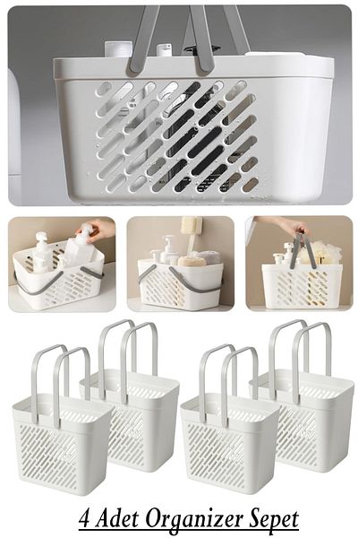 Bayev 4 Bucuri Model Cos Baie Cutie Legume Organizator Bucatarie Geanta Cos - Organizator Cabinet