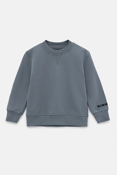 Hally & Son Boy's Gray Sweatshirt 100% Cotton
