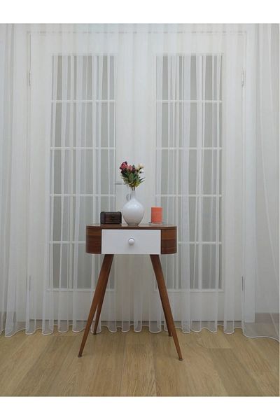 Stimor Grek Tulle Curtain - Honeycomb Floor 1/2.5 Pleat