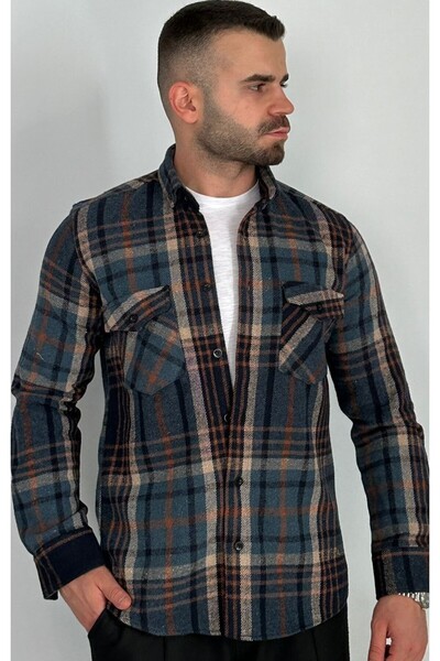 Genel Markalar KIŞLIK ERKEK SLİM FİT GÖMLEK