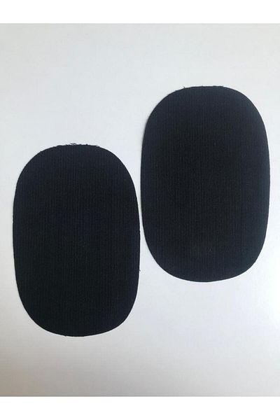 Self Casa Patch de reparare a genunchiului, țesut cu fir negru, care se lipsește cu fier de călcat (10X15CM) (2 bucăți)