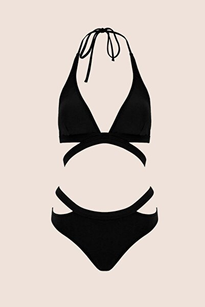AYYILDIZ 3402 Black Bikini Set