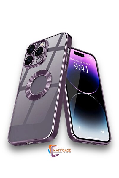 KaffCase حافظة آيفون 14 برو ماكس 6.7 باللون الأرجواني العميق الفاخر مع حافة م...