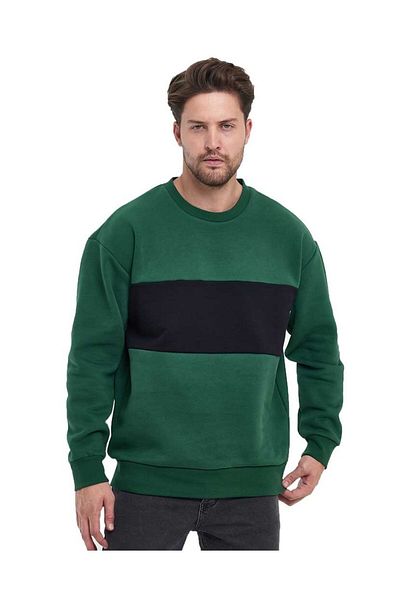 Adams Ανδρικό φούτερ με 3 νήματα Oversize