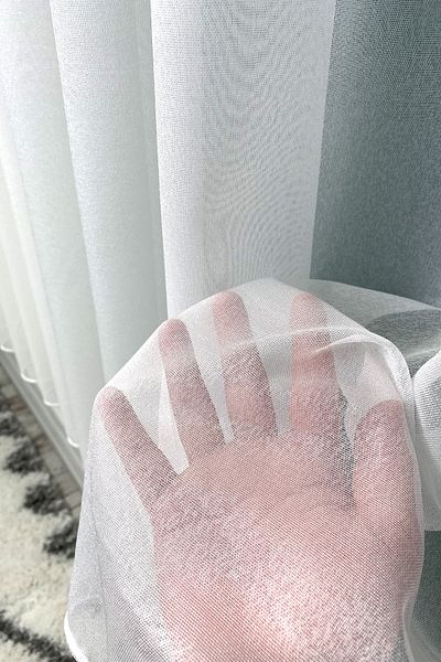 Payidar Şantuk Plain Tulle Curtain Non-Wrinkle Does Not Want Ironing