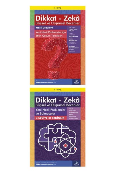 Dikkat ve Zeka Akademisi 12 Yaş Dikkat Zeka Seti (2 Kitap)