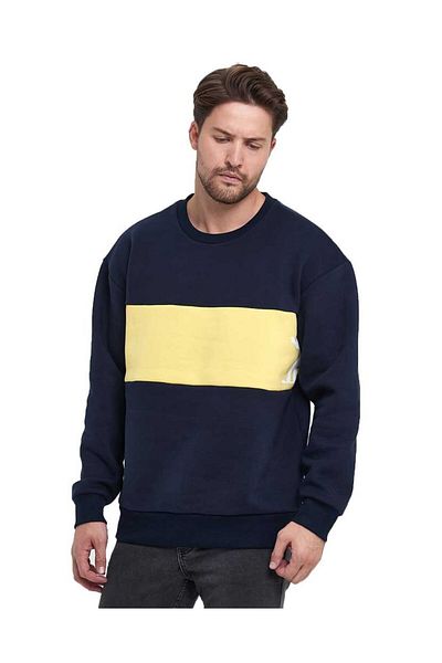 Adams Ανδρικό φούτερ με 3 νήματα Oversize