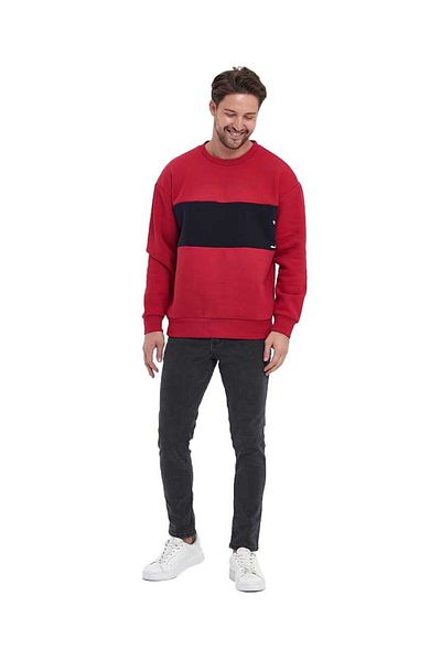 Adams Ανδρικό φούτερ με 3 νήματα Oversize