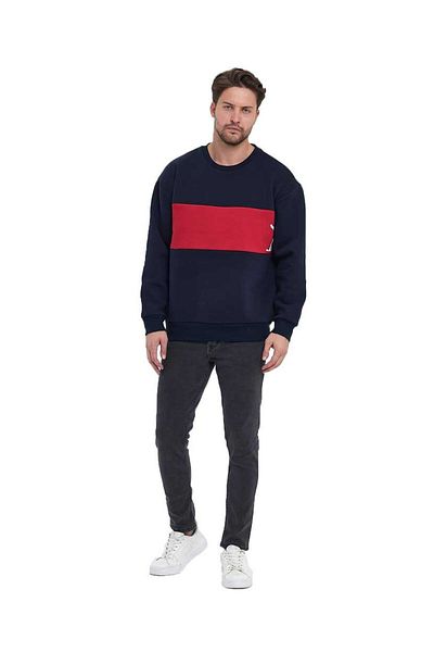Adams Ανδρικό φούτερ με 3 νήματα Oversize