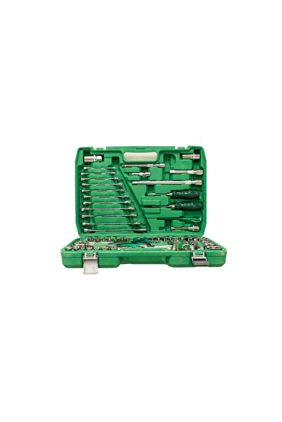 CLS PASLANMAZ ÇELİK 121 PARÇA LOKMA VE ANAHTAR TAKIMI CHROME VANADİUM 1/2-1/4...