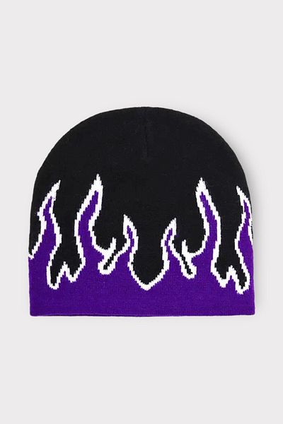 EFBUTİK Purple Flame Black Beret