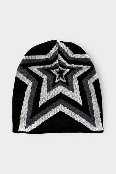 EFBUTİK Black Nested Star Beret