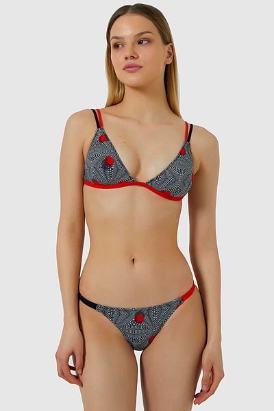 AYYILDIZ 5551 Black Bikini Set