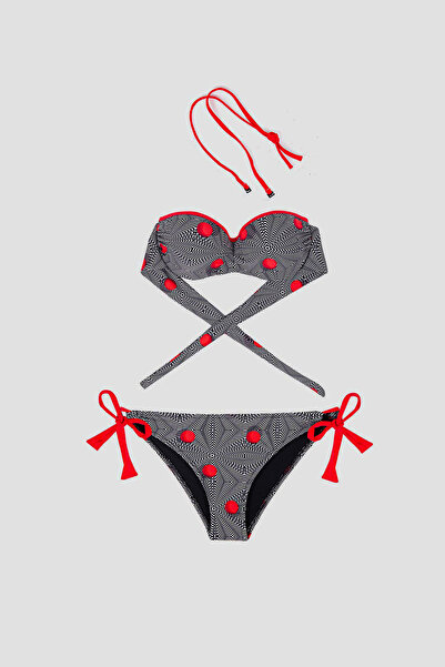 AYYILDIZ 5544 Siyah Push-up Bikini Takımı