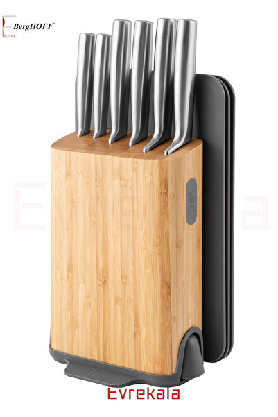 Berghoff Evrekala Shop Özel Bıçak Seti Berghoff Bileyici ve Kesme Tahtalı Bıçak Seti-Yetkili Satıcı Evrekala-