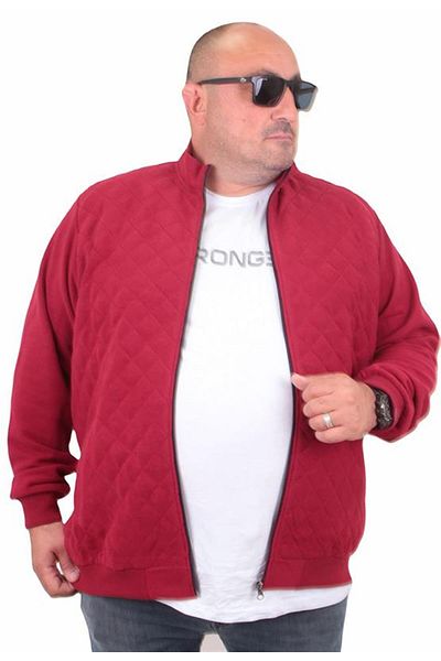 Starbattal Ζακέτα με φερμουάρ μεγάλου μεγέθους Diamond 23281 Claret Red