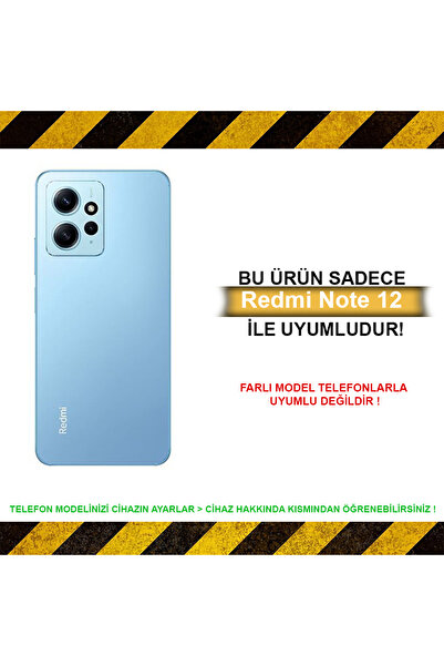 Merwish Xiaomi Redmi Note12 4G Uyumlu Şeffaf Kapak Kılıf Desen Harita