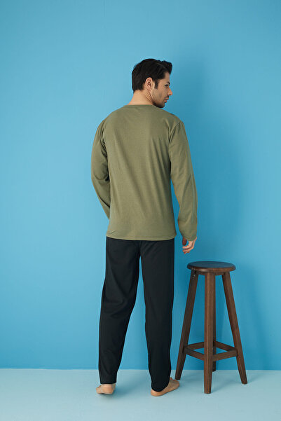 Ayans Pijama Single Jersey (thin) Long Sleeve Pajama Set