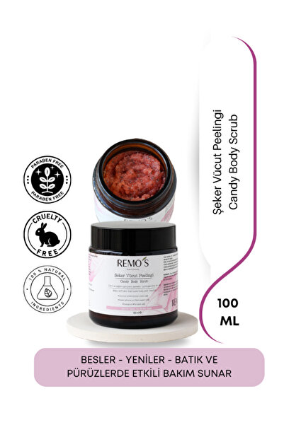 RemosNatural Şeker Vücut Peelingi 100 Ml - Canlı Ve Sağlıklı Görünen, Bebeksi...