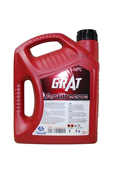 GRAT Premium Kırmızı Seri 3 Lt Antifriz -56 Derece (2023) Red Anti-freeze