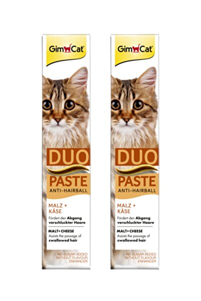 Gimcat Anti Hairball Malt Cheese Duo Paste Peynirli Kedi Macunu 50 Gr X 2 Ade...