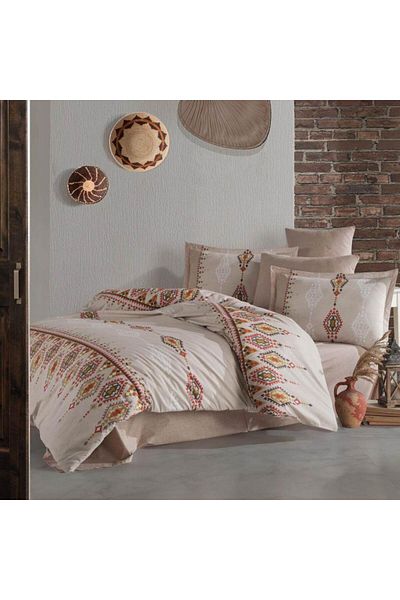 Clasy Σετ Παπλωματοθήκη Μονή Etchnica Beige