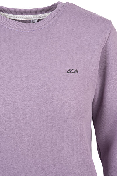 BSM Γυναικείο χειμερινό αθλητικό φούτερ με λαιμόκοψη 3 κλωστών υψηλής ποιότητας