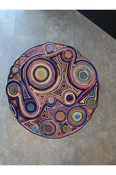Rugs Modern Halı Multicolored Surrealist Geometric Patterned Modern Woven Bas...