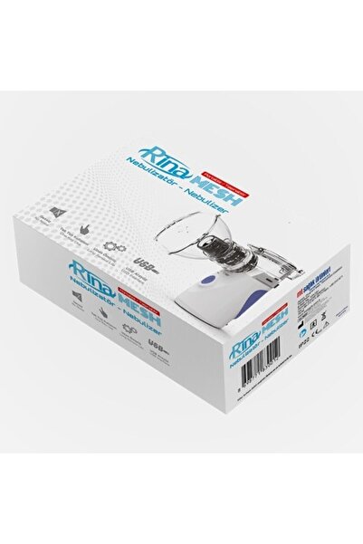 RİNA MESH Taşınabilir Mesh Nebülizatör Hafif Sessiz Usb'li