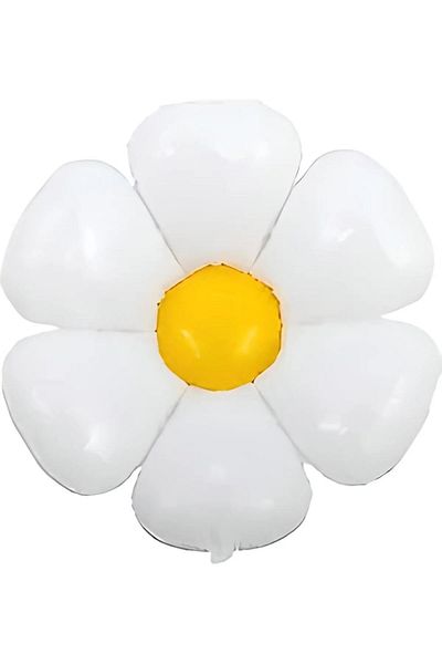 aşkın concept Daisy Foil Balloon Daisy Flower Shaped Foil Large Size