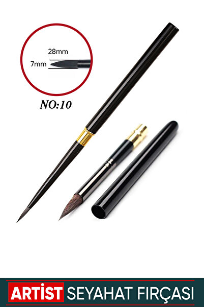 Vox Art Seyahat Tipi Suluboya Fırçası Yuvarlak Uç No: 10
