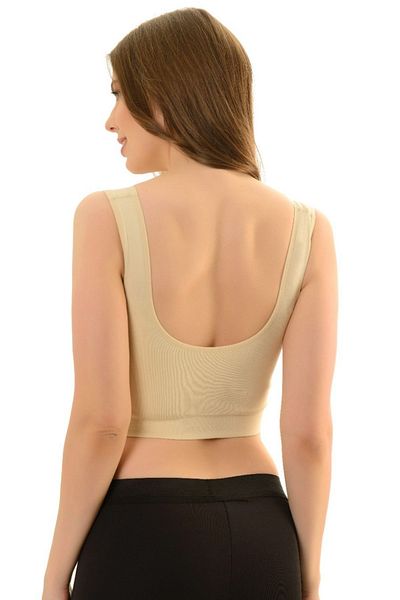 Fitsauna Fit Sauna Panax Thick Strap Firming Gathering Bra Corset with Anti-Sagging Pads