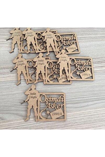 guluslazerkesim 50 ADET AHŞAP ASKER HATIRASI MAGNET ASKER MAGNET MIKNATISLIDIR
