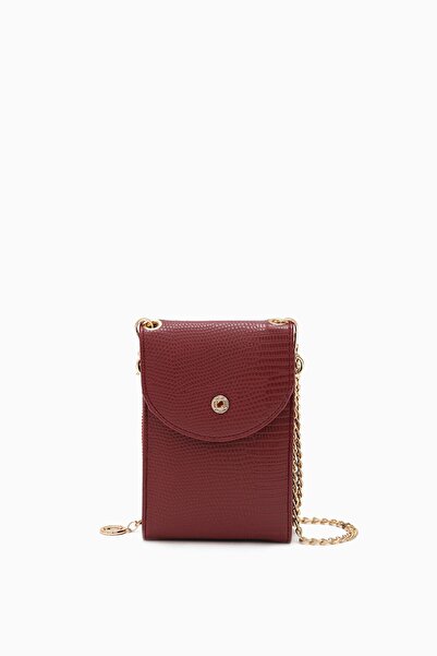 Levidor Cross Strap Mini Claret Red Wallet - 0064c720