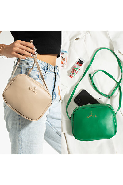 ESTUTE Çapraz askılı günlük spor Mini urban çanta 2’Li paket