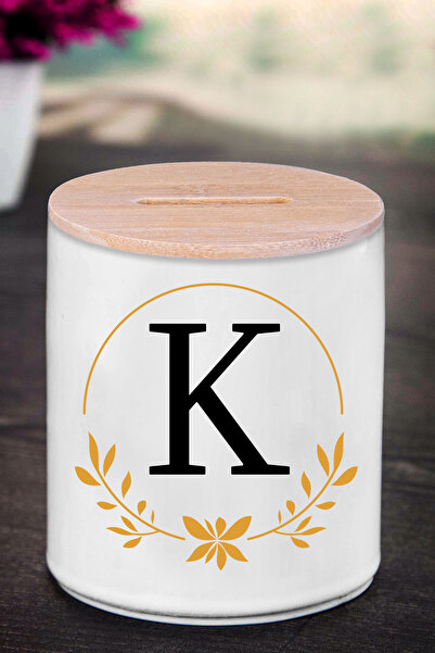 yhfoto Kasica prasica sa slovom K (KERAMIKA) - Kruna K - K136