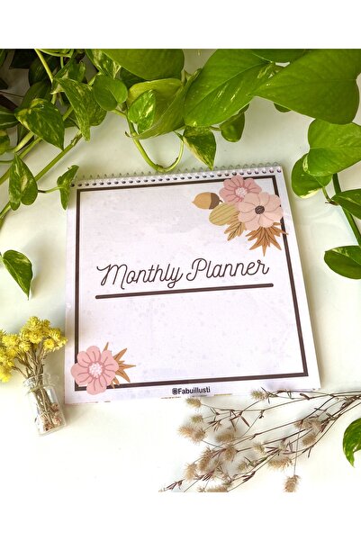 fabuillusti Aylık planlayıcı monthly planner defter cozy ajanda bullet journal