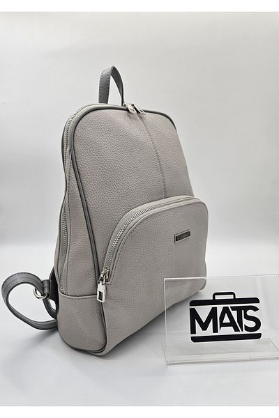 DSN Faux Leather Women's Backpack 6180 Gray