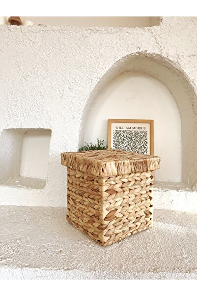 KaiHome منظم صفير الماء الخوص 25x25x22 سم - سلة الألعاب