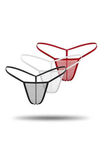 DOSESA Women's String Thong Panties - Pack of 3